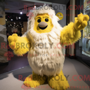 Lemon Yellow Yeti mascot...