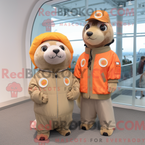 Peach Seal mascot costume...
