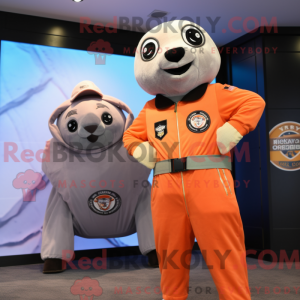 Peach Seal mascot costume...
