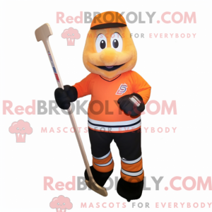 Mascotte de bâton de hockey...