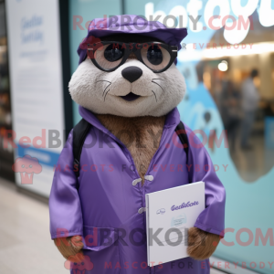 Lavendel oter maskot drakt...