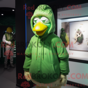Green Fried Chicken mascot...