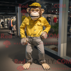 Yellow Chimpanzee mascot...