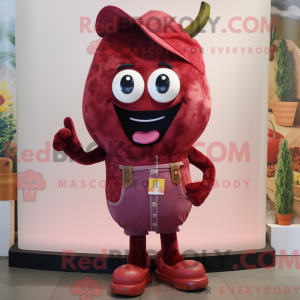 Maroon Cherry maskot...
