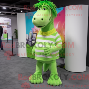 Lime Green Quagga mascot...