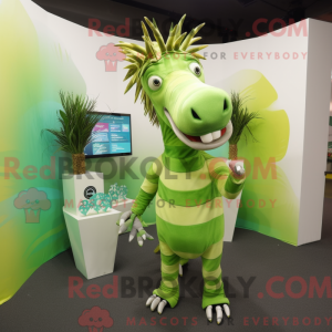 Lime Green Quagga mascot...