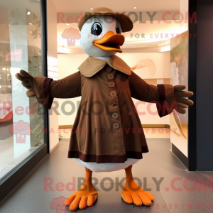 Brown Geese mascot costume...