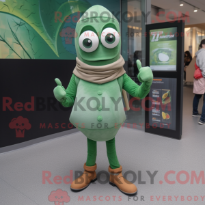 Green Oyster mascot costume...