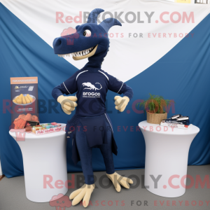 Navy Spinosaurus mascot...