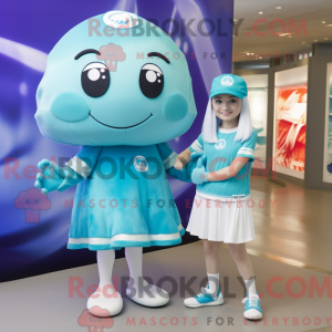 Cyan Oyster Maskottchen...