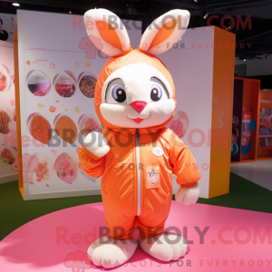 Peach Rabbit mascot costume...