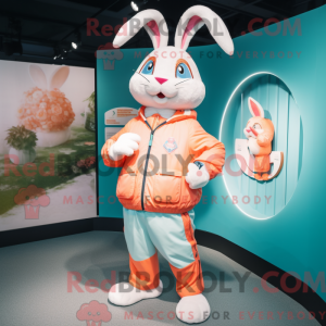 Peach Rabbit mascot costume...