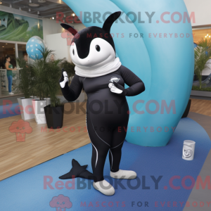 Silver Killer Whale maskot...