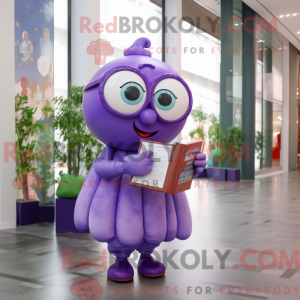 Purple Candy mascot costume...