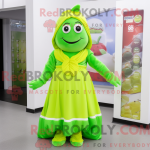 Lime Green Candy maskot...