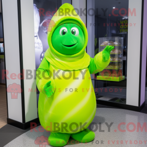 Lime Green Candy maskot...