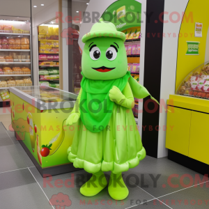 Lime Green Candy maskot...