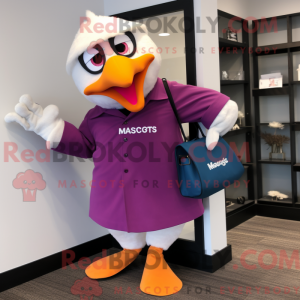 Magenta Seagull mascot...