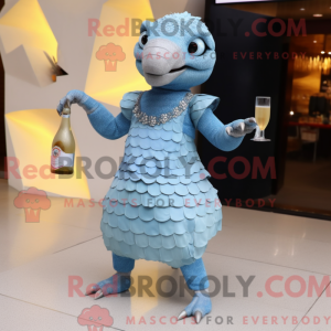 Postava maskota Sky Blue...