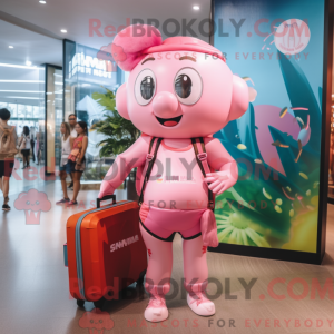 Pink Dim Sum mascot costume...