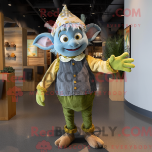Olive Elf maskot kostume...
