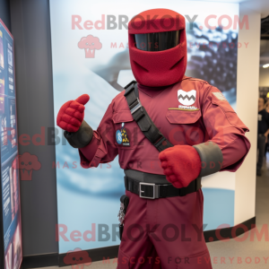 Maroon Gi Joe máscara de...