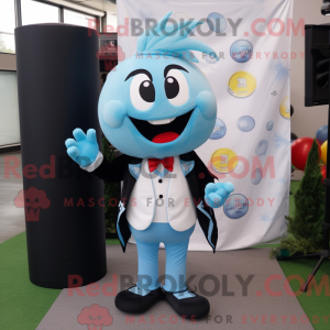 Sky Blue Soccer Goal maskot...