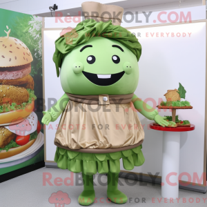 Olive Hamburger mascot...