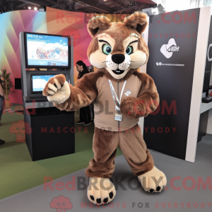 Brauner Luchs Maskottchen...