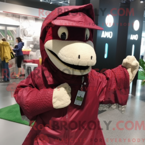 Maroon Titanoboa mascot...