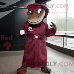 Maroon Titanoboa maskot...