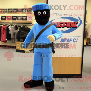 Postava maskota Sky Blue Gi...