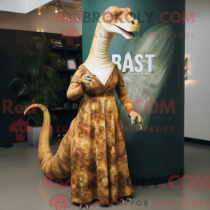Rust Brachiosaurus maskot...