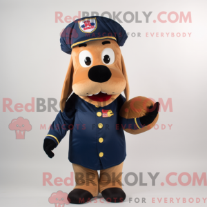 Navy Hot Dog mascot costume...