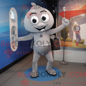 Grå Acrobat maskot kostume...