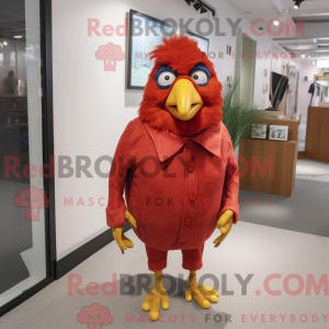 Postava maskota Red Canary...