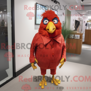 Red Canary-mascottekostuum...