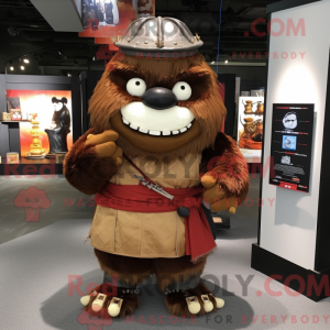 Brown Samurai mascot...