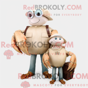 Cream Hermit Crab maskot...