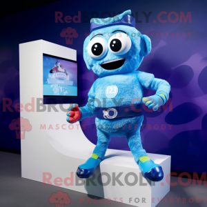 Blue Candy Box maskot...