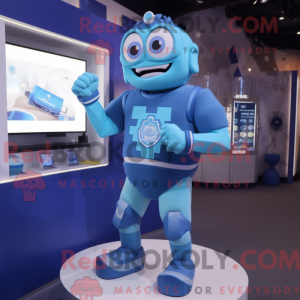 Blue Candy Box mascot...