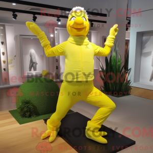 Lemon Yellow Hens mascot...