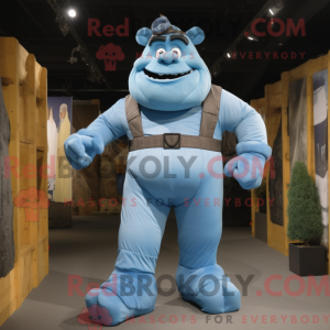 Sky Blue Ogre mascot...