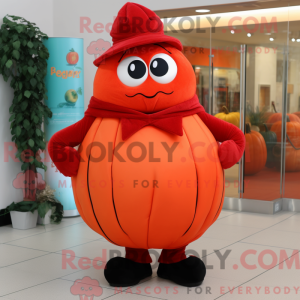 Red Pumpkin-mascottekostuum...