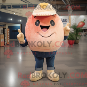 Beige Grapefruit mascot...