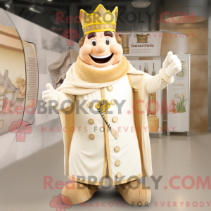 Creme King-maskotdraktfigur...