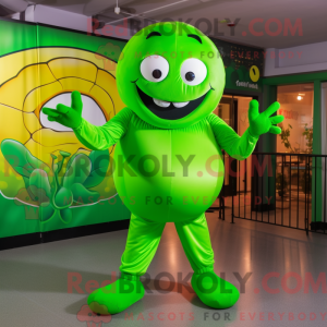 Lime Green Meatballs maskot...