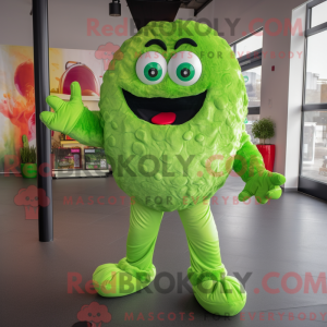 Lime Green Meatballs maskot...