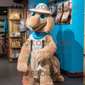 Cyan Camel Maskottchen...