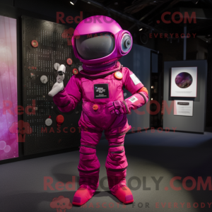 Magenta Astronaut mascot...